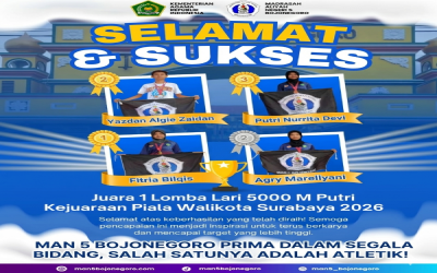 Bukti Tangan Dingin sang Ahli Atletik MAN 5 Bojonegoro Borong Medali di Piala Walikota Surabaya 2026