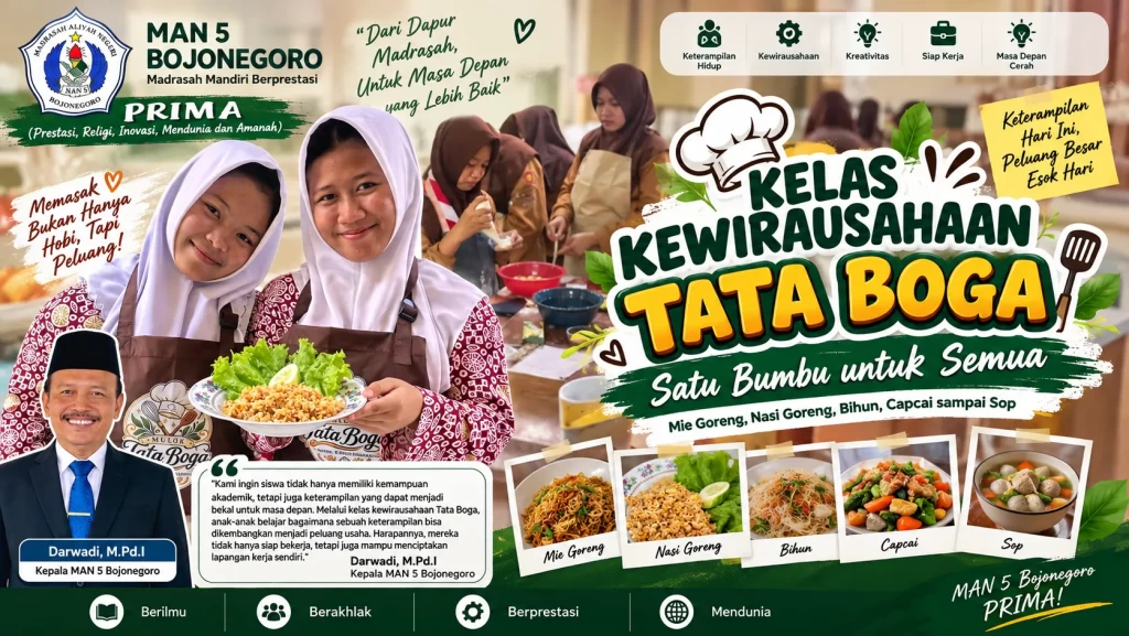 Satu Bumbu, Banyak Peluang: Dari Dapur MAN 5 Bojonegoro, Siswa Belajar Jadi Wirausaha