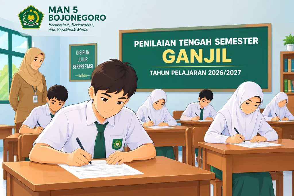 MAN 5 Bojonegoro Laksanakan Penilaian Tengah Semester Ganjil Tahun Pelajaran 2026/2027