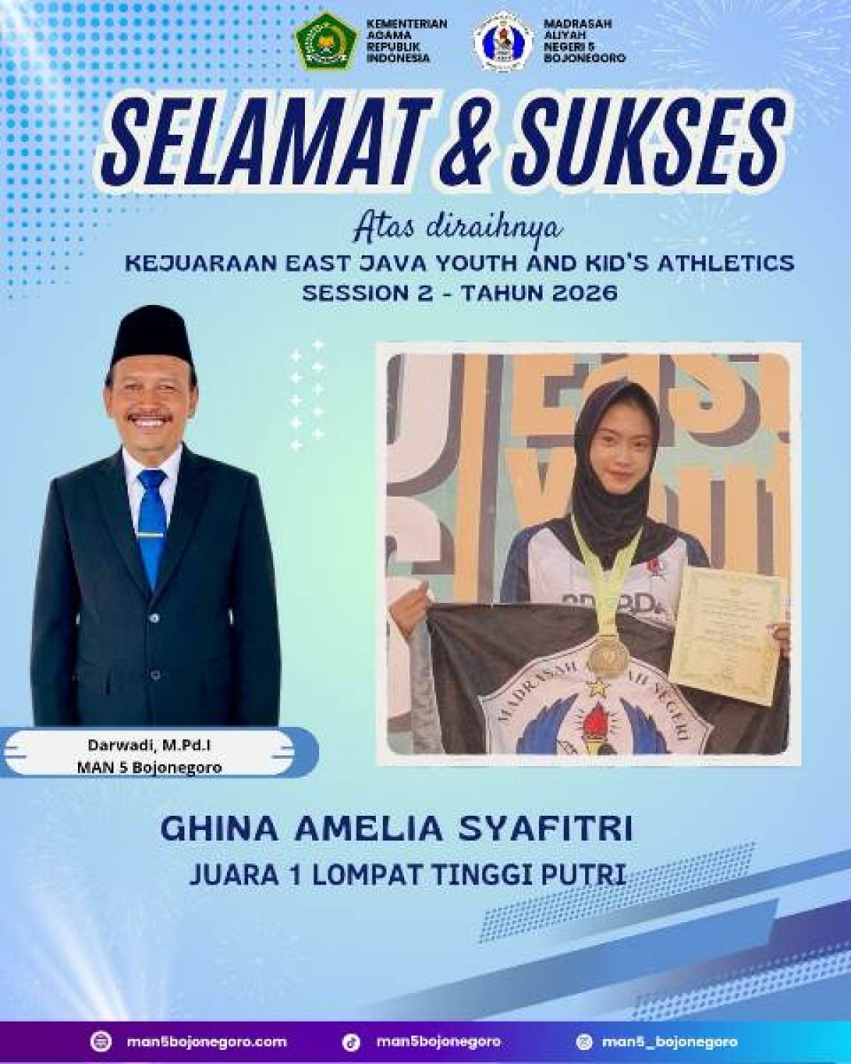 Juara 1 Lompat Tinggi Putri